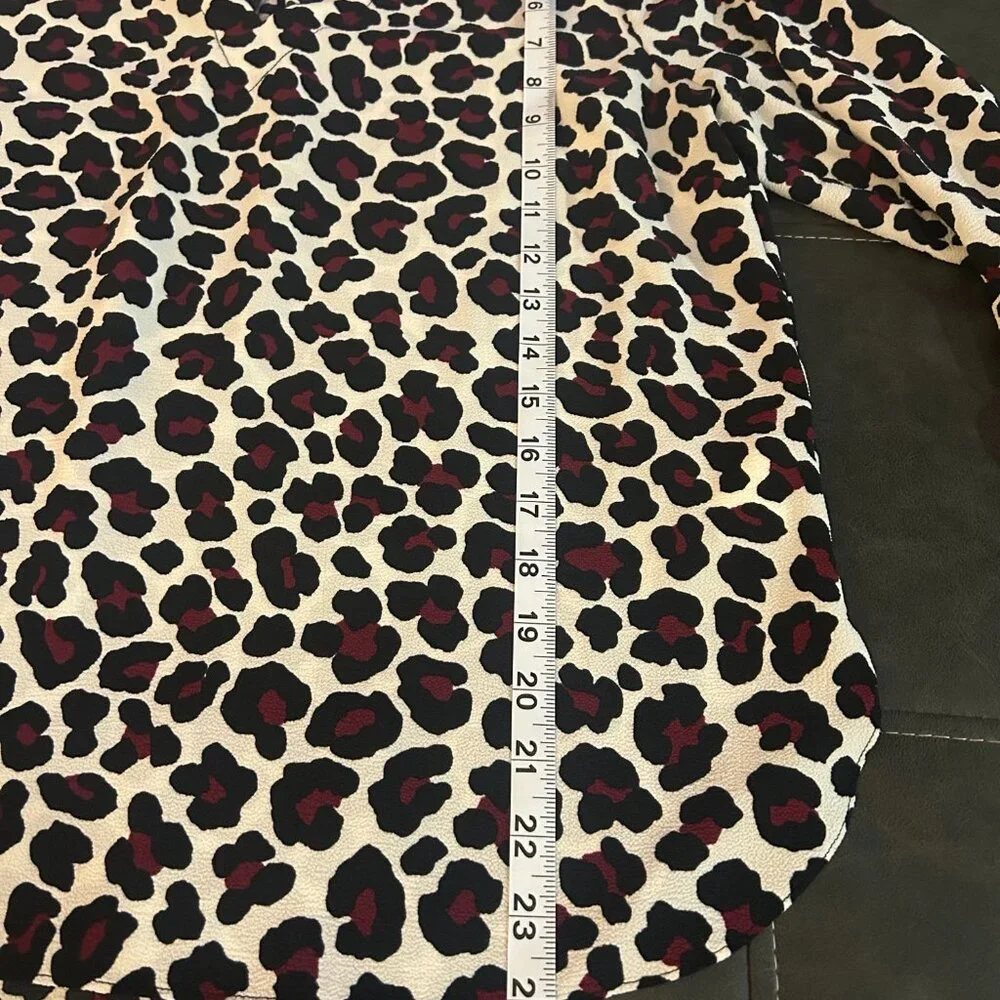 Michael Kors leopard print pullover blouse, medium